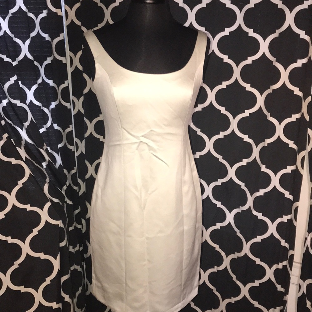Oleg Cassini Black Tie Mini Dress